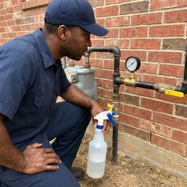 FVR Plumbing technician providing gas line repair in Manchester, NH