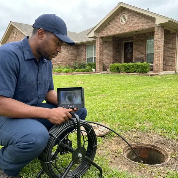 Local sewer line inspection by FVR Plumbing, Manchester, NH
