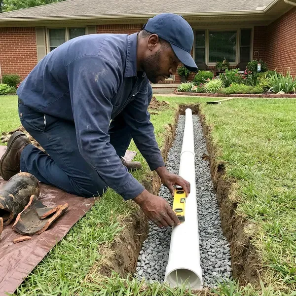 FVR Plumbing technician providing sewer replacement in Manchester, NH