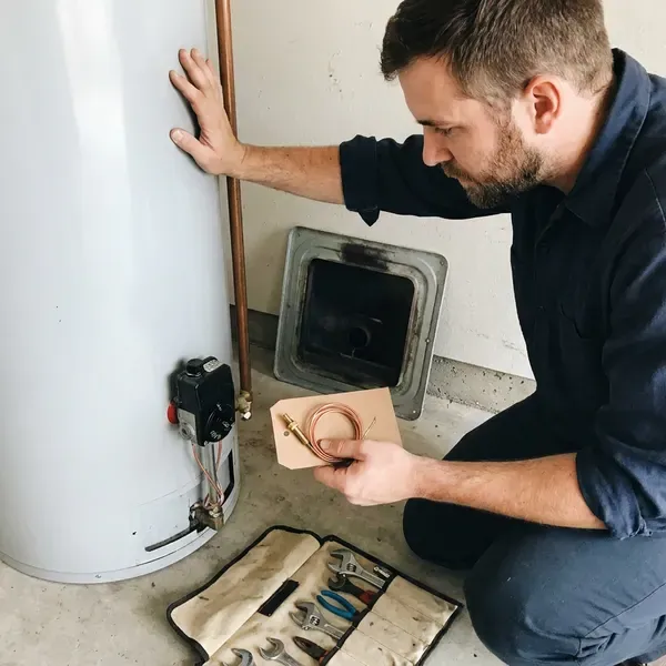 FVR Plumbing technician providing water heater repair in Manchester, NH