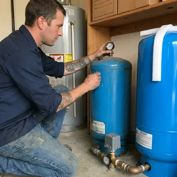 Local well pressure tank replacement by FVR Plumbing, Dover, NH